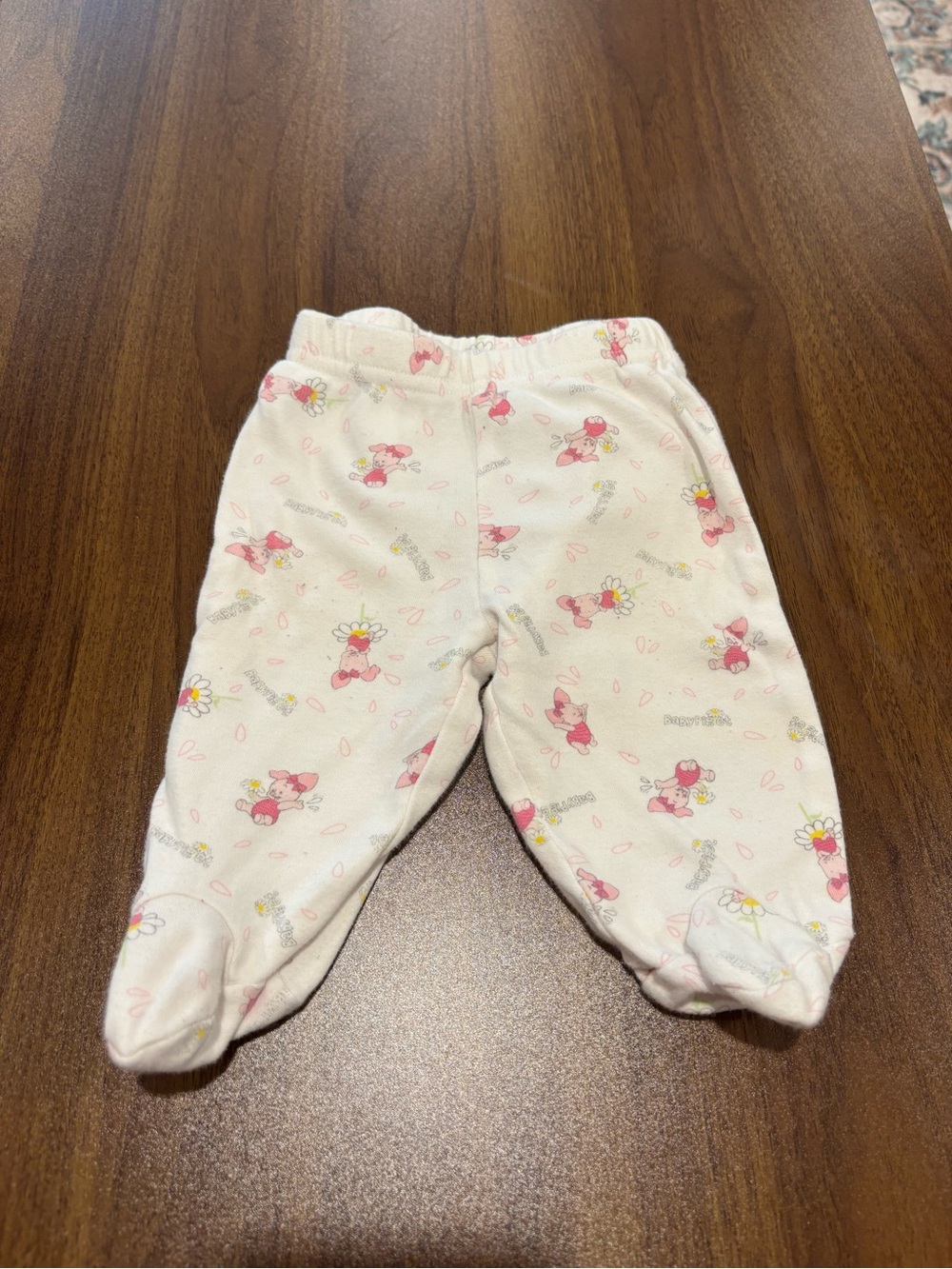 adidas Cream and Pink Footed Leggings with Character Print